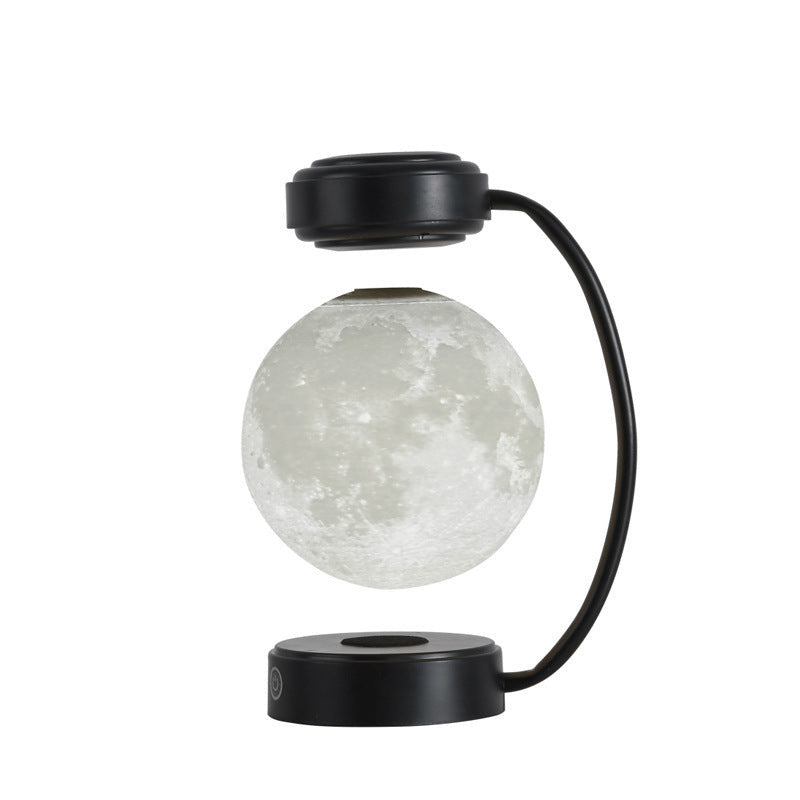 3D LED Levitating Moon Lamp: Wireless, Rotating Night Light for Home and Office Decor