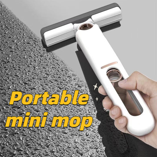 Compact Self-Squeeze Mop – Hands-Free, High Absorbency, Multi-Surface Cleaner